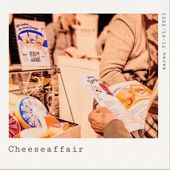 Das Design des Bruelisauer Messestandes an der Cheeseaffair